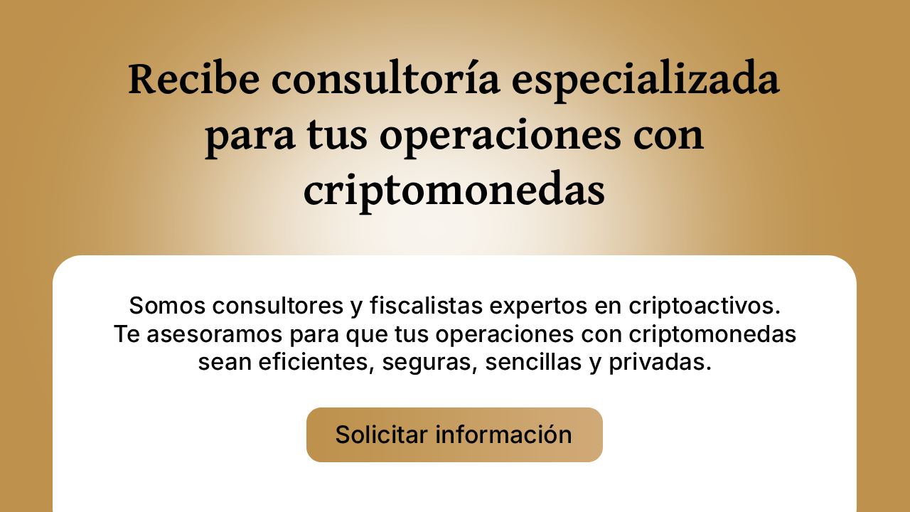 asesoria privacidad de operaciones con criptomonedas