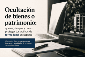 ocultacion de bienes o de patrimonio
